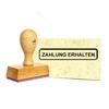 Dekolando Payment Receive Stamp Wooden Stamp 1 Line Office Stamp
