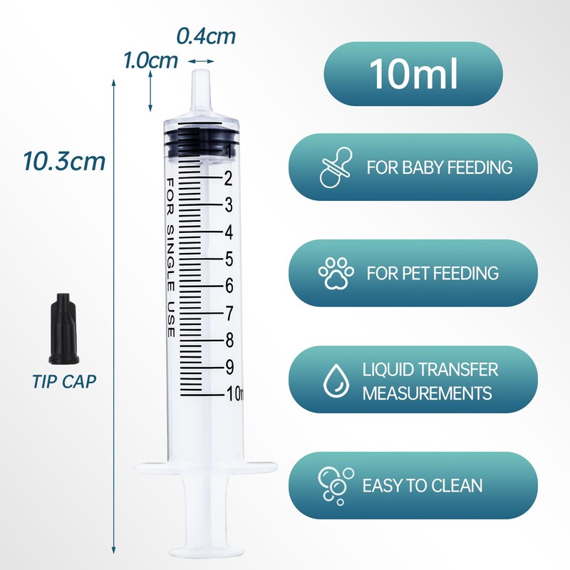 Gufastoe 10 x 10 ml syringe with protective caps for