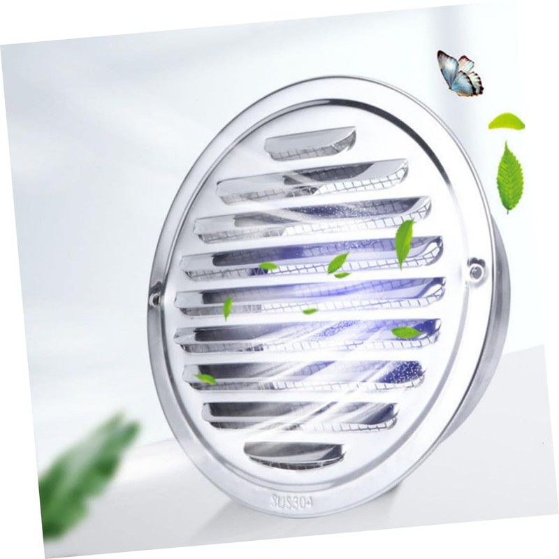 Gadpiparty Stainless Steel Rainproof Air Vent Protector Cover Louvered Grille
