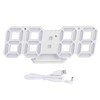 3D LED Digital Clock Bedroom Desktop Snooze Alarm Clock Home