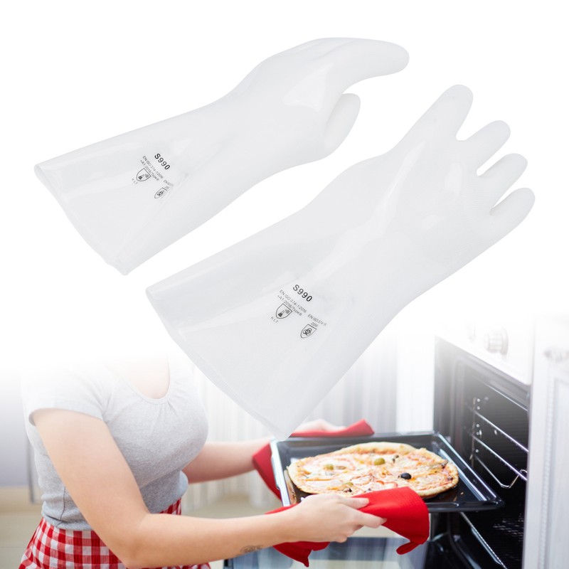 Liquid Silicone Heat Resistant Glove Waterproof Seamless with Insulation Liner