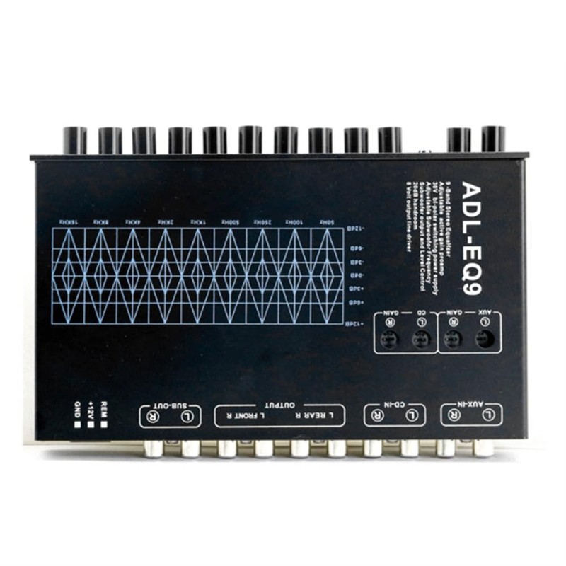 Byttlerom 9 Band Equalizer High Performance 9 Equalization Bands 12V