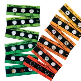 6 Slides with 3 Preparations for Student Microscopes