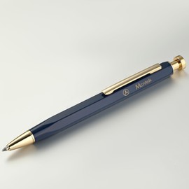 MCNTEIK Blue Gel Pen-Stunning Click Pen with 24K Gold Finish, Hexagonal Design, ADMOK Black G2 Refill, Best Gift Set for Men & Women, Professional Executive Office, Nice Fancy Retractable Pens