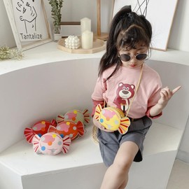 VALICLUD 1 x Candy Shoulder Bag Orange Shoulder Bag for Girls Shoulder Bags for Women Crossbody Cute Purse Candy Shaped Bag Ice Cream Cone All Miss PU Messenger Mini Bag