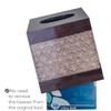 Creative Scents Dahlia Square Tissue Box Cover - Decorative Bathroom