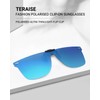 TERAISE Polarized Clip-on Sunglasses Ultra Light/Thin Flip Up Clip for