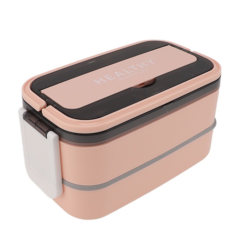 Double Layer Bento Box 316 Stainless Steel Compartment Portable Lunch
