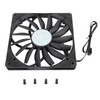 Jiawu 140mm Case Fan, 12V 4 Pin PWM Case Fan,