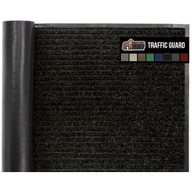 Gorilla Grip Gorilla Grip Traffic Guard Door Mat, Heavy Duty Welcome Mats, Commercial Office Space Doormat, Waterproof, Fade Resistant, Strong Rubber Backing, Low Profile, Shoe and Boot Scraper, 29x17, Jet Black