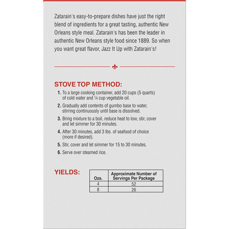 Zatarain's New Orleans Style Gumbo Base, 16 oz - One