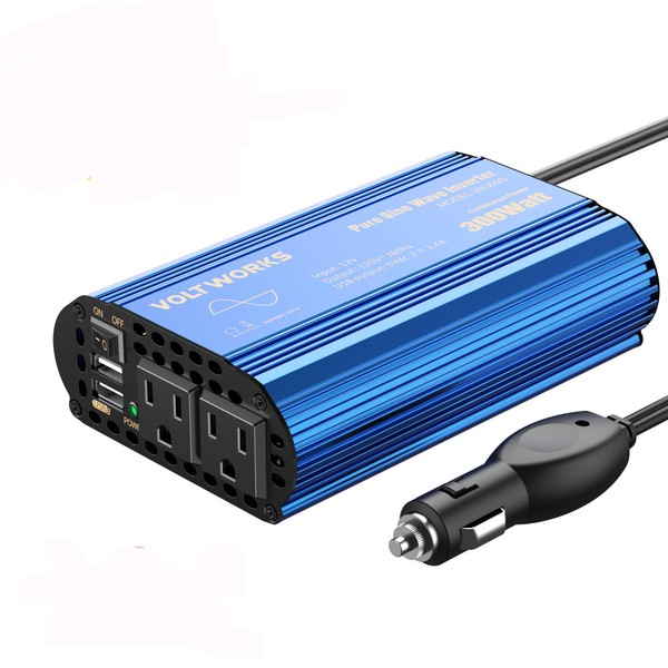 300W Pure Sine Wave Power Inverter for Car Truck RV