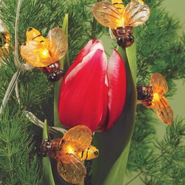 hellum Solar Bee Fairy Lights, Outdoor Solar Fairy Lights with 20 Warm White LEDs, Bee Fairy Lights 380 cm Light Length, Outdoor Fairy Lights 9 m, Fairy Lights Bees, Solar Fairy Lights Outdoor 151473