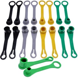 HD Switch - 18 PACK - Hydraulic Fitting Coupler Port Plug Dust Cap Protector for John Deere X465 X485 X495 X575 X595 X940 X948 X949 415 445 455 M132021 M132022 M132024 M132031 M132032 M132034 M85099