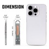 KeyUnity Titanium Foldable Nail Clipper with File, German 4116 Stainless