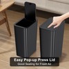 N. NETDOT 3 Pack 10 L/2.6 Gal Bathroom Trash Can
