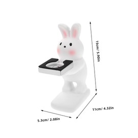 Operitacx Rabbit Watch Charging Stand Cartoon Desktop Holder for Smartwatches Stable and Fade Resistant Charging Dock for Nightstand and Office Organization