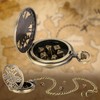 SNONESIY Mini DND Dice Set with Hollow Steampunk Pocket Watch
