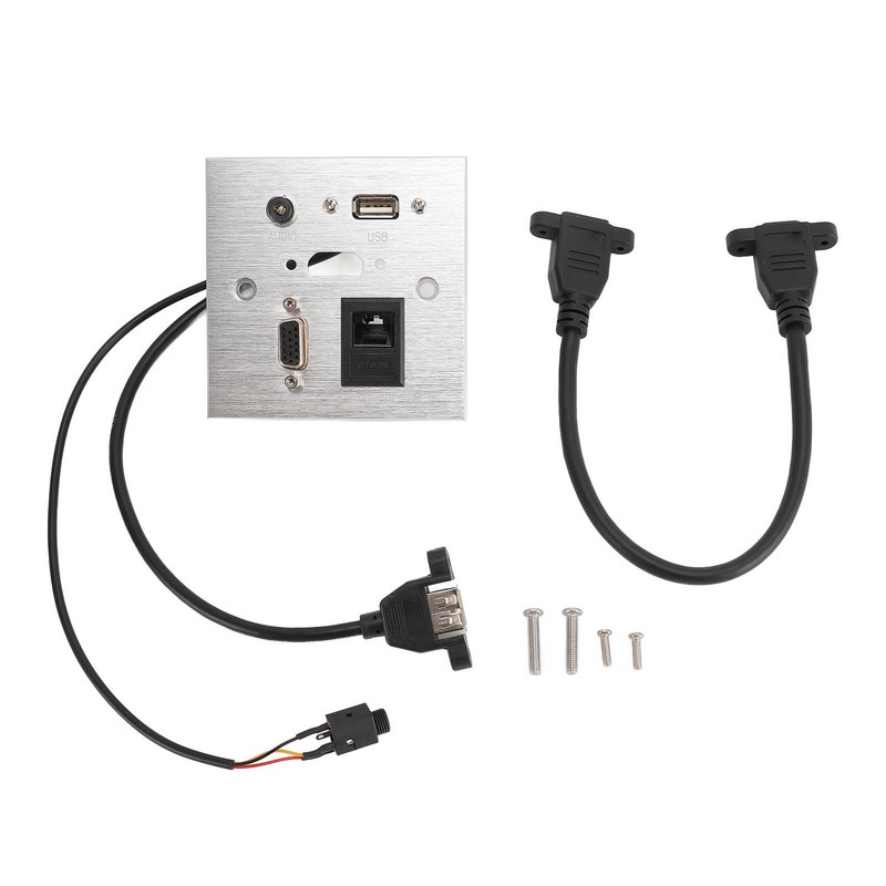 Multimedia Socket Aluminum Alloy USB HD VGA 3.5MM Sound RJ45