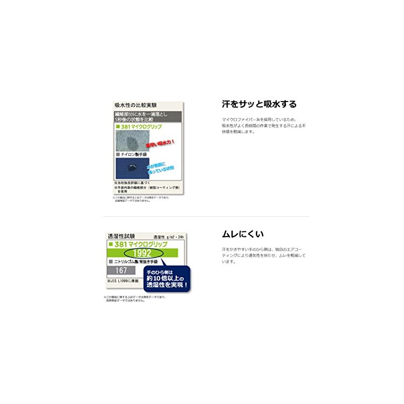 Showa Gloves No. 381 Micro Grip Gray, 10 Pairs (XL