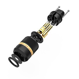 Viborg Mains Plugs Pure Copper Gold Plated VF501G IEC Connector AC Power Cord Audio Cable Connectors