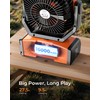 8” Portable Rechargeable Fan, Battery Operated Camping Fan with 27H