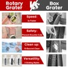 Ancevsk Rotary Cheese Grater with Handle, Round Mandoline Speed Kitchen