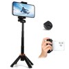 JC-25 Mini Selfie Stick Tripod, Floor-Standing Quadripod for Taking Photos,