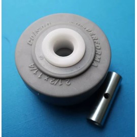 COLSON PERFORMA WHEEL 2-1/2" x 1-1/4", HUB 1-7/16", 3/8" AXLE, SOFT & QUIET, 19E