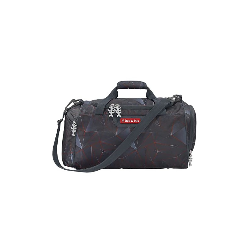Step by Step “Dragon Drako” Sports Bag, Black-Red, with Wet