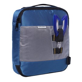Kylebooker Carpetas de plástico suave para almacenamiento de anzuelo, organizador de agua salada, señuelo de pesca, billetera, bolsa para carpetas de aparejos (azul)