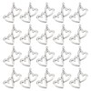 PH PandaHall 100pcs Double Heart Charms Pendants Tibetan Alloy Heart-to-Heart