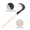 Yardwe Long-Handled Grass Sickle Hand Tool with Comfortable Grip for