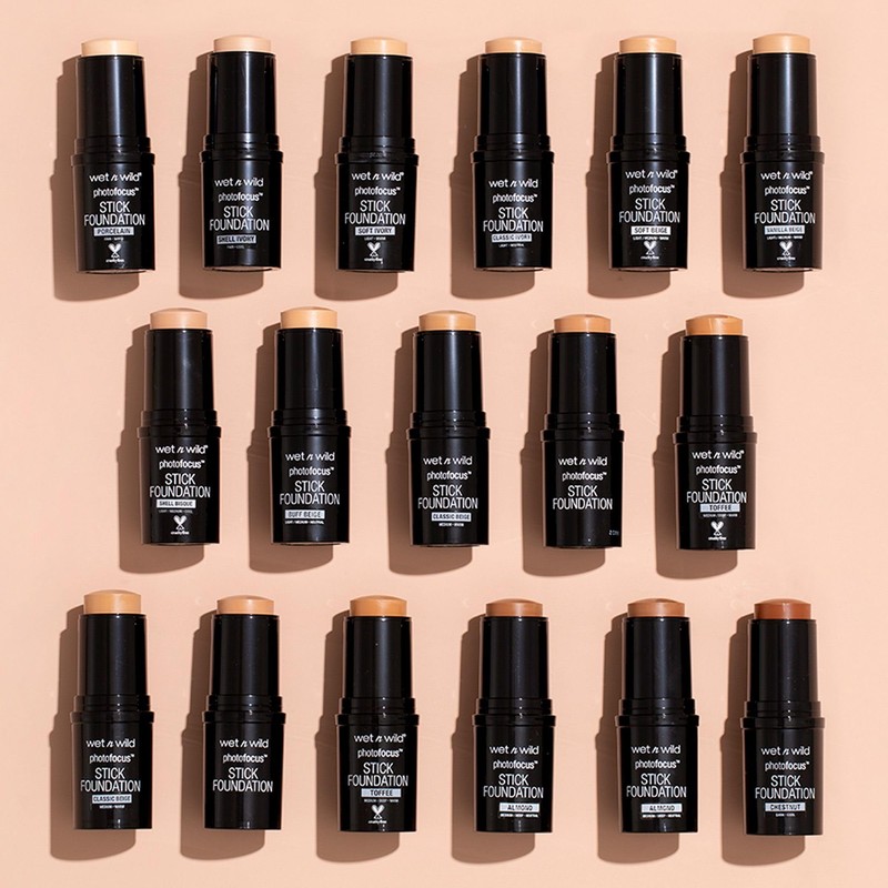 wet n wild Photo Focus Matte Foundation Stick Makeup, Shell