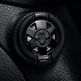 ERARISE Push Start Button Cover Press Car Engine Start Stop Button Cover Push to Start Button Cover Ignition Protective Anti-Scratch Universal Button Decoration Protector, ER-24-A0