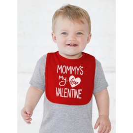 Aiden's Corner Handmade Cute Baby Holiday Valentine Bibs - Boy Girl First Valentine's Day Bib (Mommy's My Valentine)