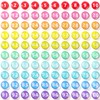 Tellegloww 1-100 0.98" Glass Magnetic Numbers for Whiteboard,Rainbow Color