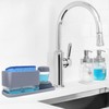 Dish Soap Dispenser with Sponge Holder for Kitchen Sink -4
