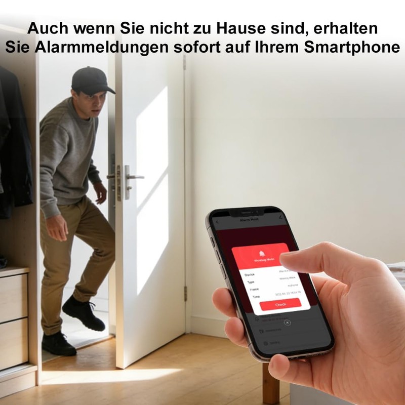 RenseCum Home & Apartment Alarm System with WiFi + 4G