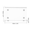 PATIKIL 40x60x6mm Acrylic Photo Frame Magnetic Photo Frame Display Double