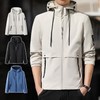 Mountaineering Windbreaker Lightweight Jumper Outdoor Hood Windbreaker 3 colors black 105