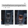 Aunginsy Car Gear Shift Switch Button Ring Trim Cover Compatible