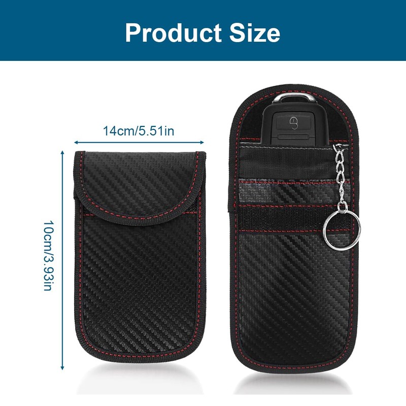 RDNKVB 2pcs Car Key Protection Protective Cover Remote Key Shielding