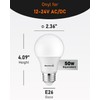 Maelsrlg 12V LED Bulb 6W(50W Equivalent), Daylight 5000K, 12V-24V AC/DC,