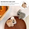 NUOBESTY Pack of 6 Plush Koala Mini Hair Clips Claw