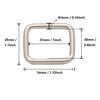BIKICOCO Metal Rectangle Ring Buckles Square Strap Webbing Belt Rings
