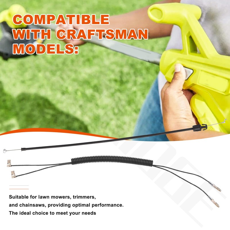 VoltRidge 307318001 Throttle Cable Compatible with Ryobi String Trimmer RY253SS,