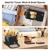 Relavel Makeup Brush Bag, Foldable Stand Up Travel Makeup Brush