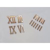 Yuxuanish Rose Gold Roman Numerals (4cm) & Dashes (3cm) for