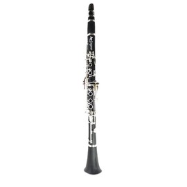 Leo Jaymz Clarinet Bb Flat 17 Nickel Keys White Beginner - Student Clarinet with 2 Barrels Hard Clarinet Case and Clarinet Cleaning Kit.
